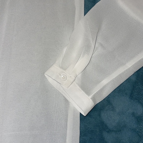 White Sheer Blouse - Picture 2 of 4